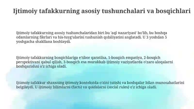 Ijtimoiy tafakurni rivojlantirish usuli 3