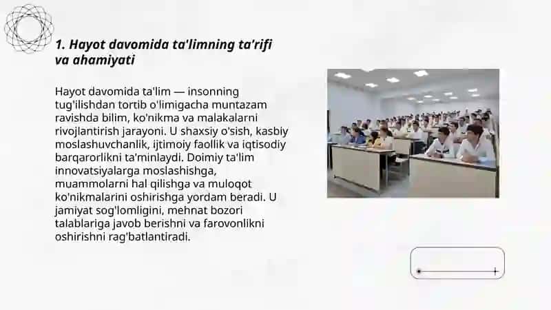 Hayot davomida ta'lim muvaffaqiyat vositasi sifatida 3