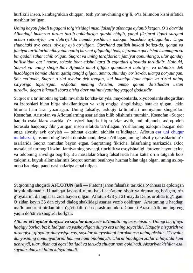 Falsafiy tafakkur taraqqiyoti bosqichlari: G‘arb falsafasi 3