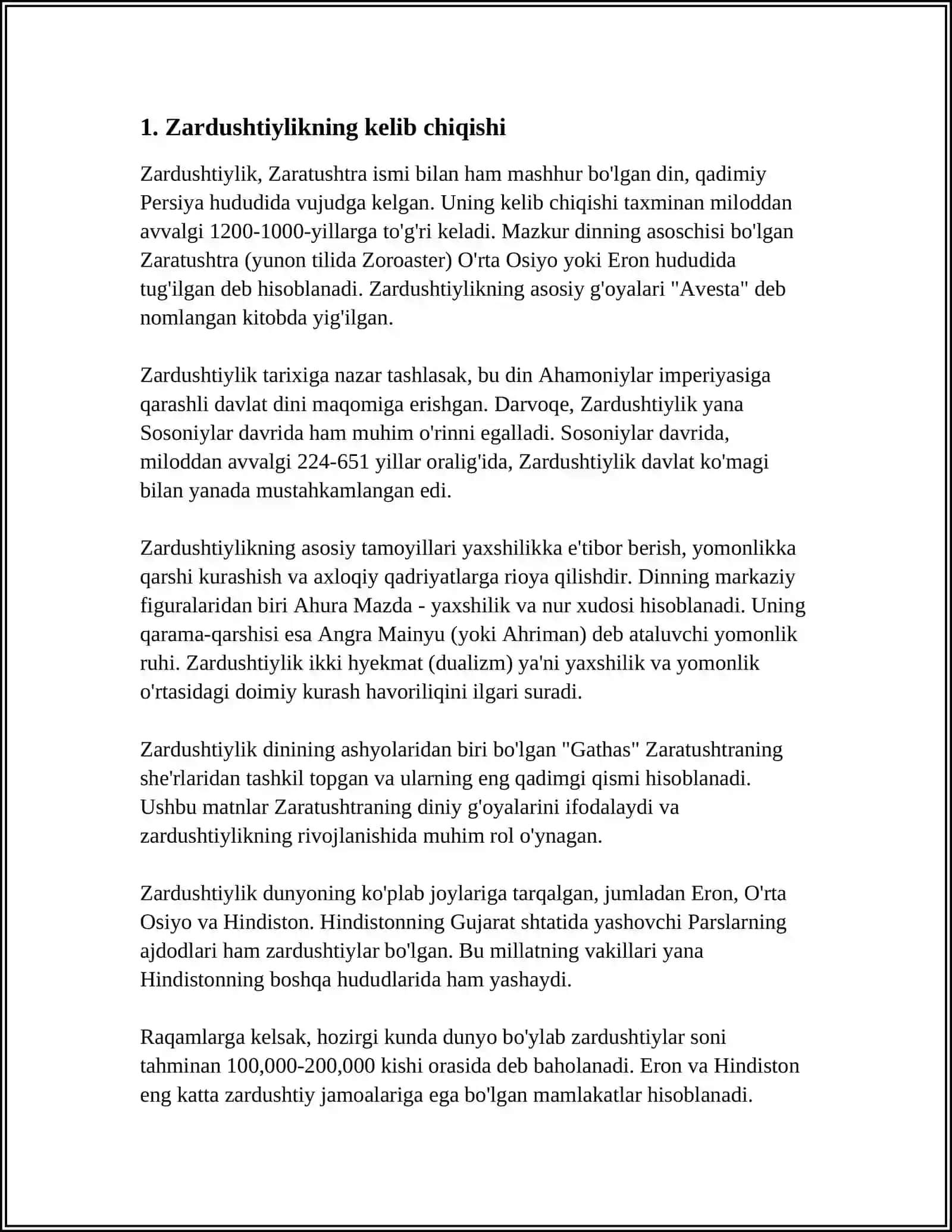 ZARDUSHTIYLIK DINI VA UNING JAHON SEVILEZATSIYADAGI OMI 3