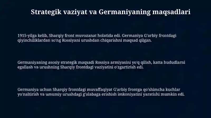 1915-yil kampaniyasi Germaniyaning sharqdagi hujumi 3
