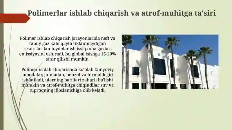 Tola hosil qiluvchi polimerlar va atrof muhit 3