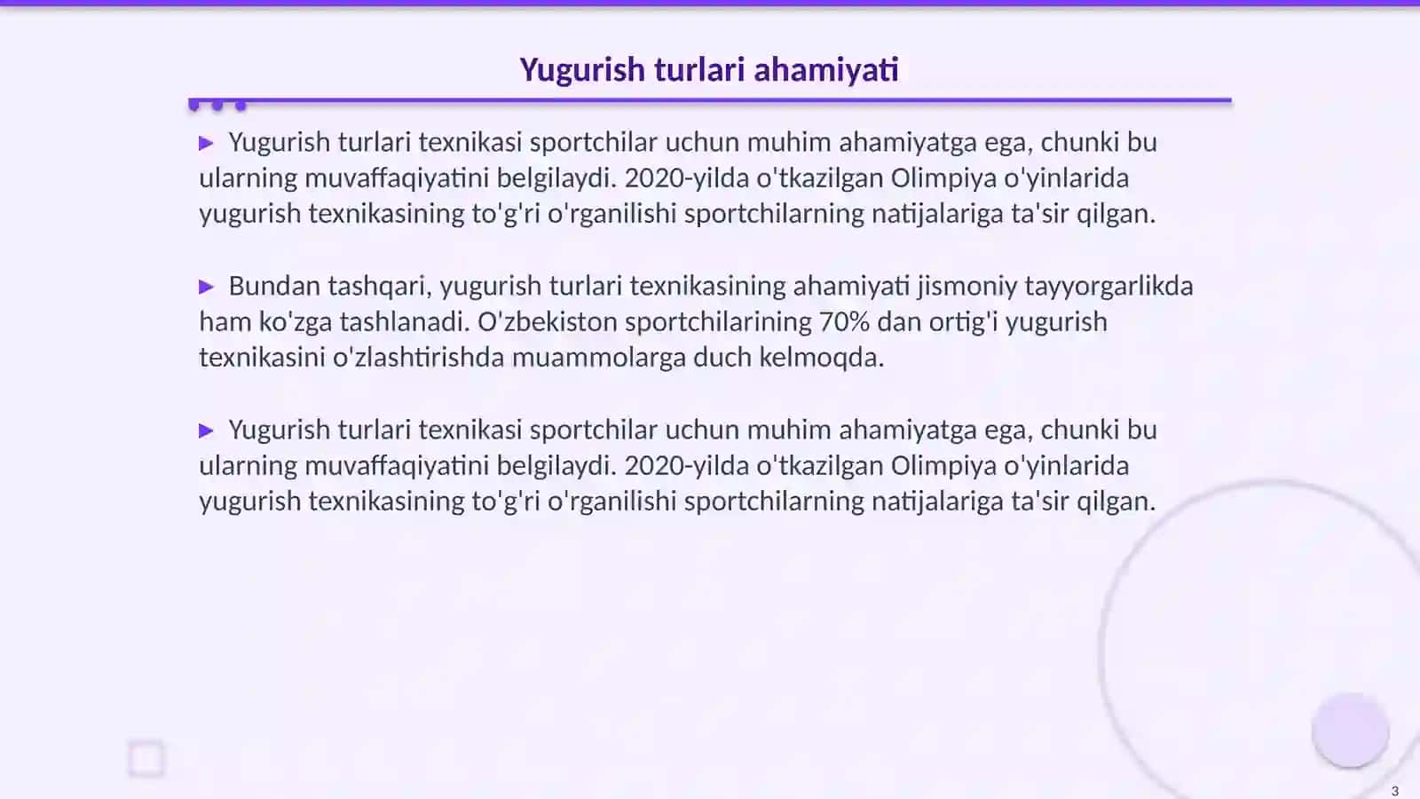 Yugurish turlari texnikasini organish metodikasi 3