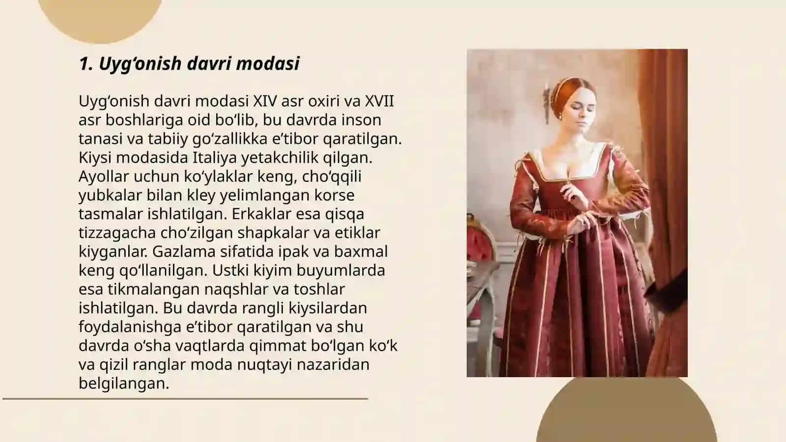 Uyg‘onish-qadimgi renessans davr libosi 3