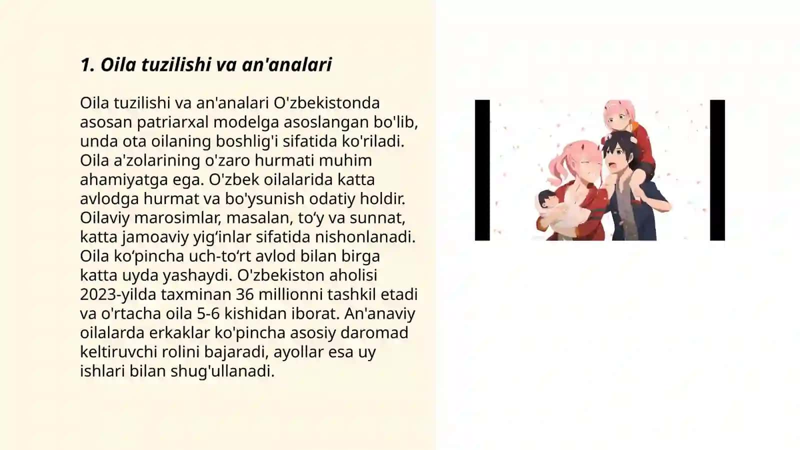 Oila tuzilishi va an'analari 3
