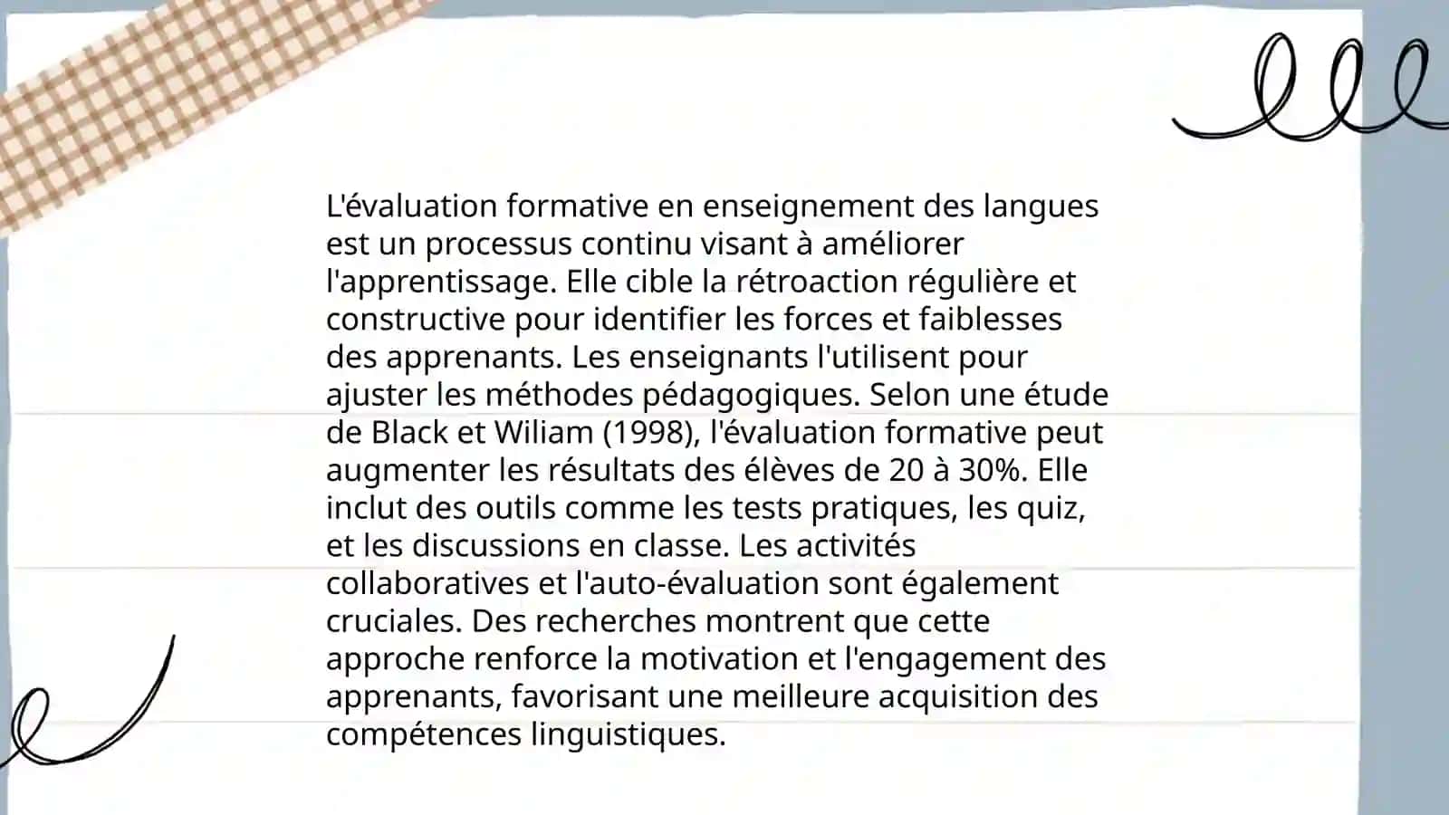 L' évaluation en enseignement des langues 3