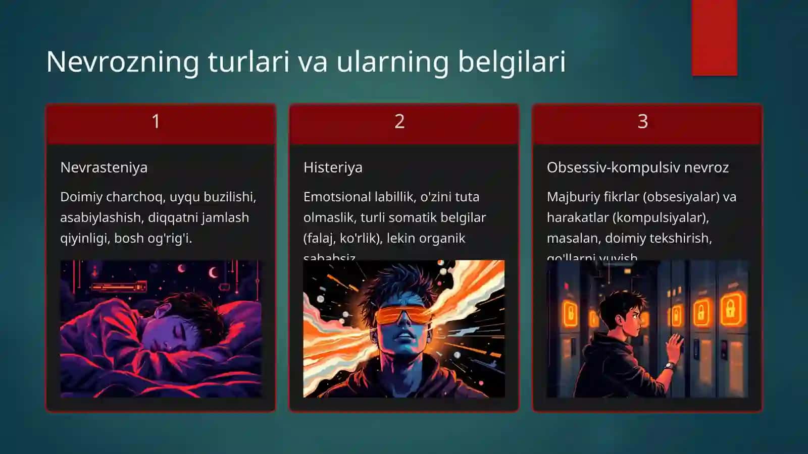 Nevroz: Psixogen kasallikning chuqur tahlili 3