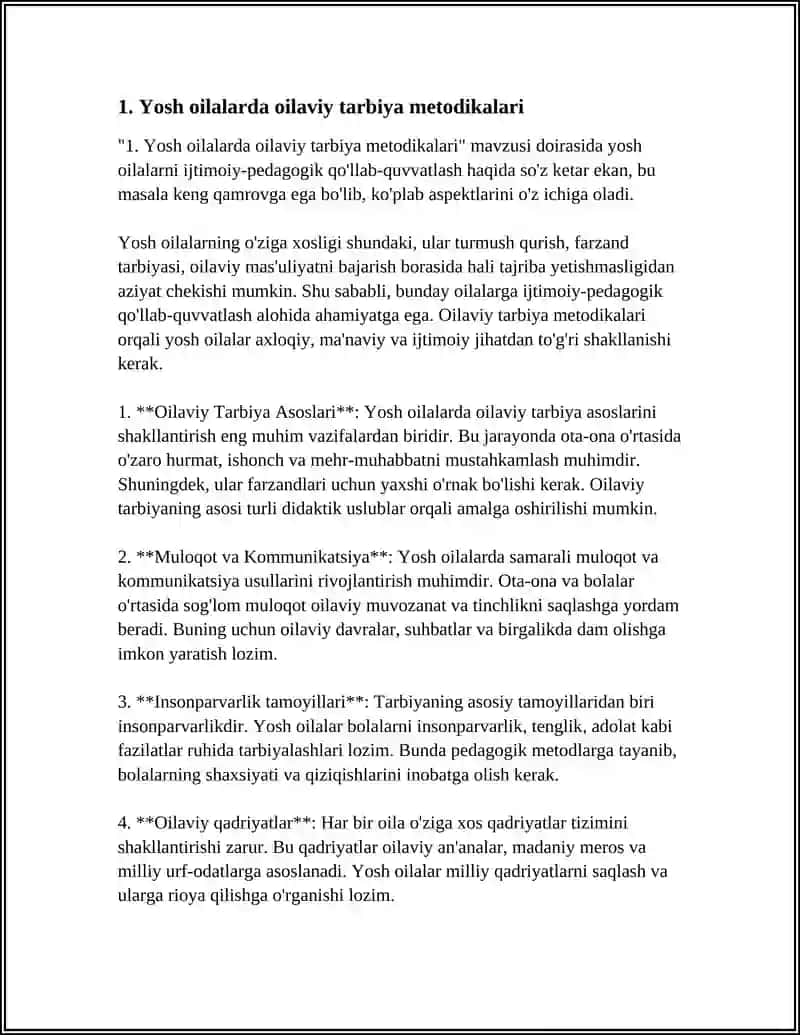 YOSH OILALARNI IJTIMOIY-PEDAGOGIK QO'LLAB-QUVVATLASH 3