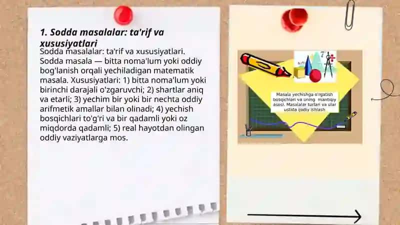Sodda va murakkab masalalar 3