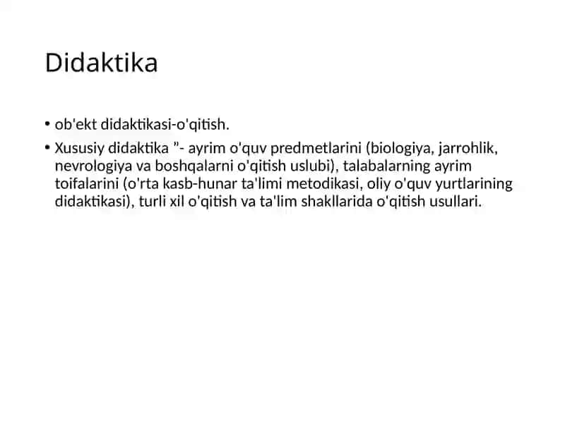 Didaktika-o'rganish nazariyasi 3