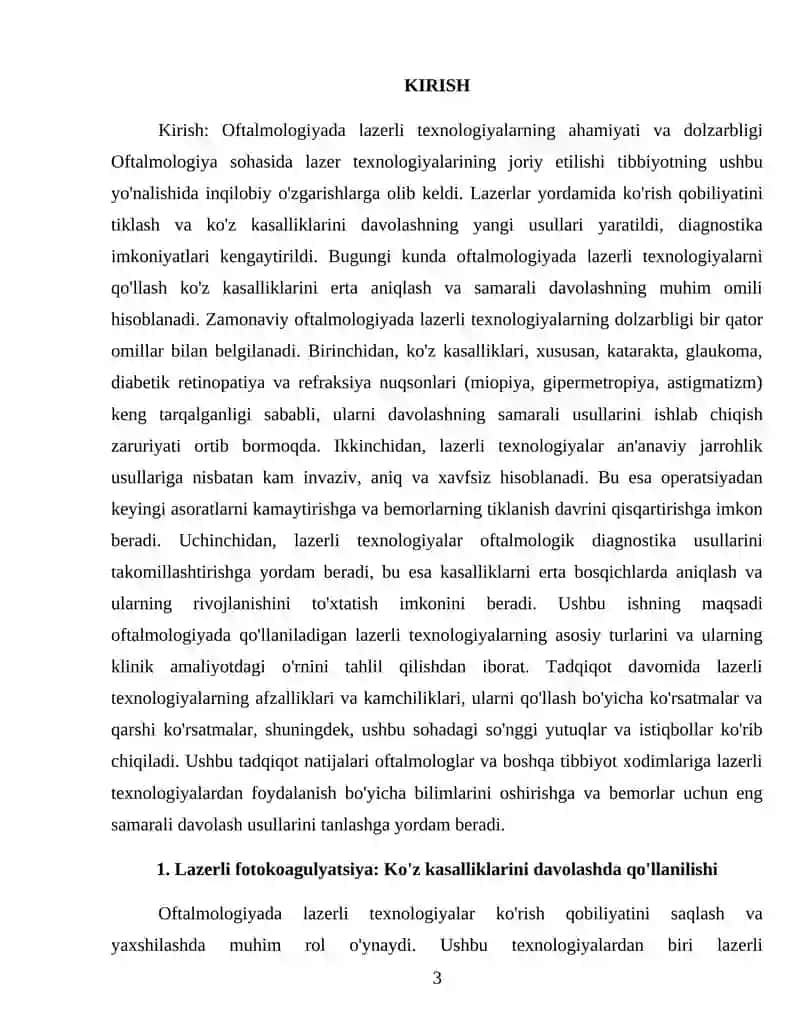 Oftalmologiyada qoʻllaniladigan lazerli texnalogiyalar 3