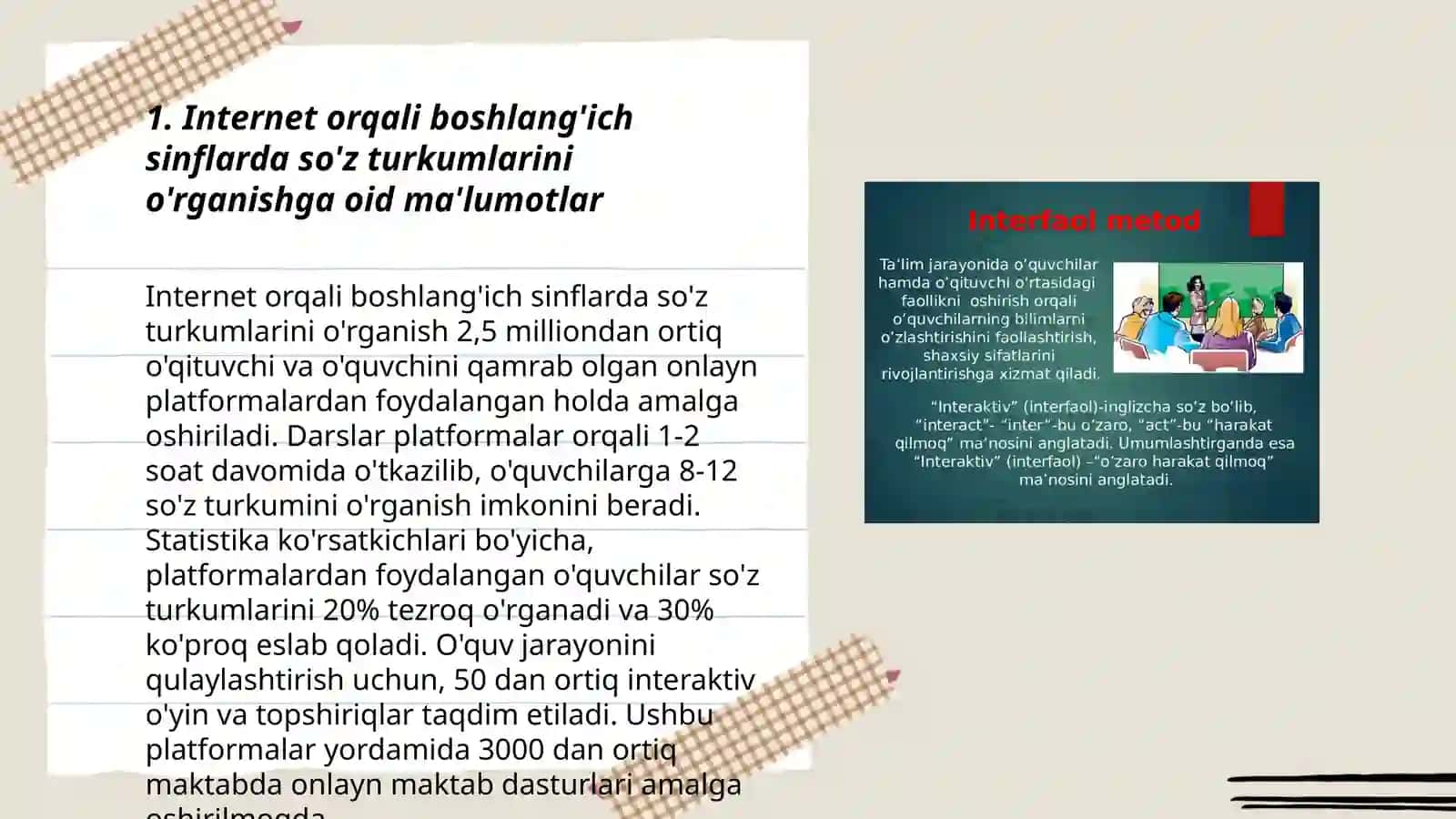 Internetdan boshlanģich sinflarda soz turkumlarini órganishga oid malumotlarni yiģish 3