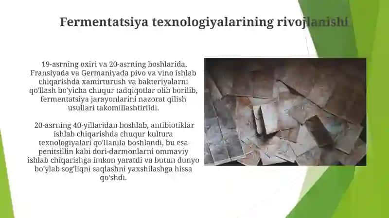 Sanoat mikrobialogiyasi va biotexnalogiyaning rivojlanish tarixi 3