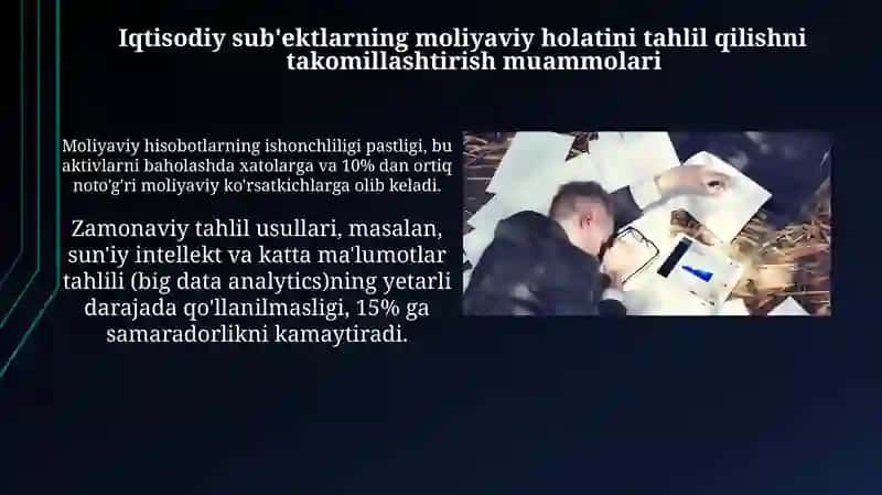 Xo’jalik boshqaruvi sub’ektlarining moliyaviy holati tahlili 3