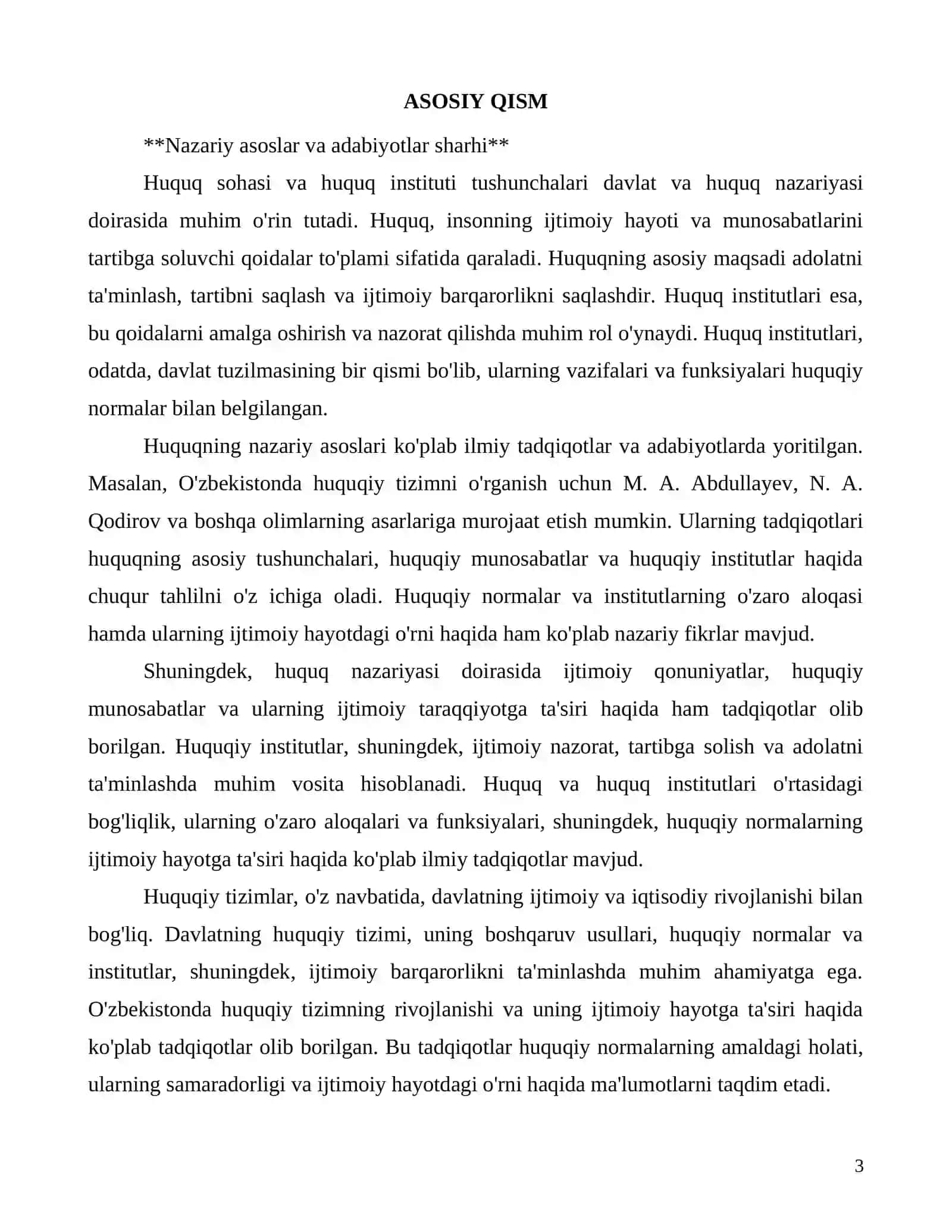 Huquq sohasi va huquq instituti tushunchalari haqida tahlil 3