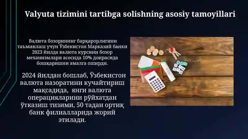 Valyuta tizimi va toʻlov balansini tartibga solish 3