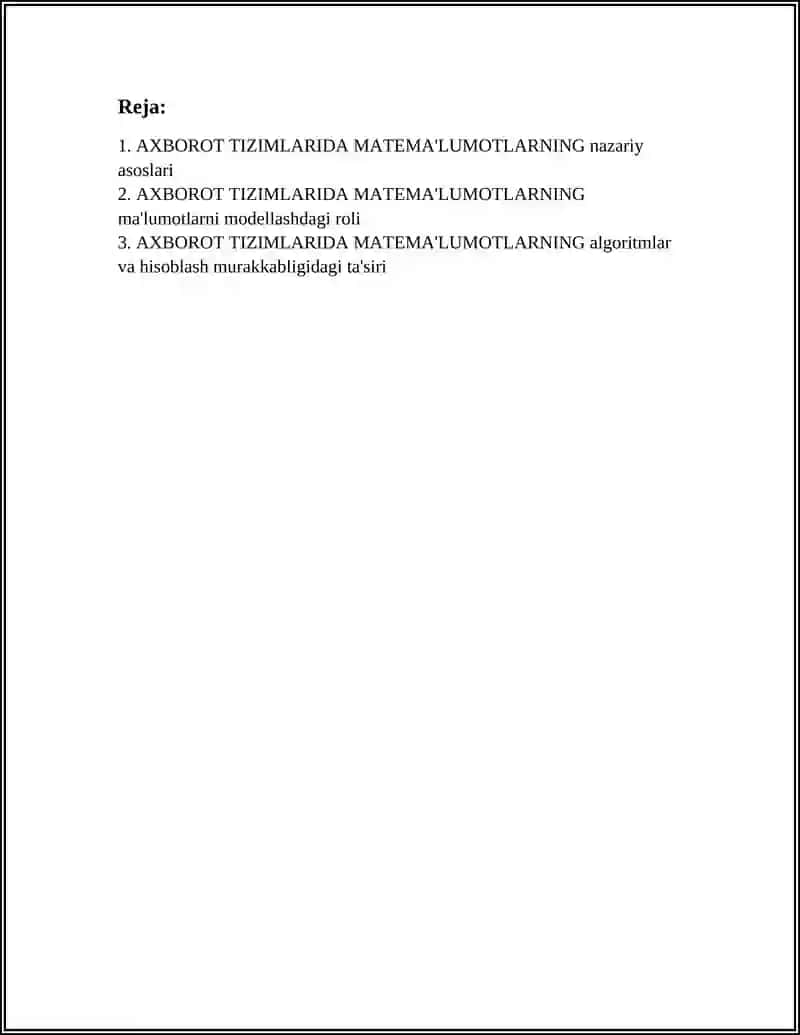 AXBOROT TIZIMLARIDA MATEMA'LUMOTLARNING ROLI 3