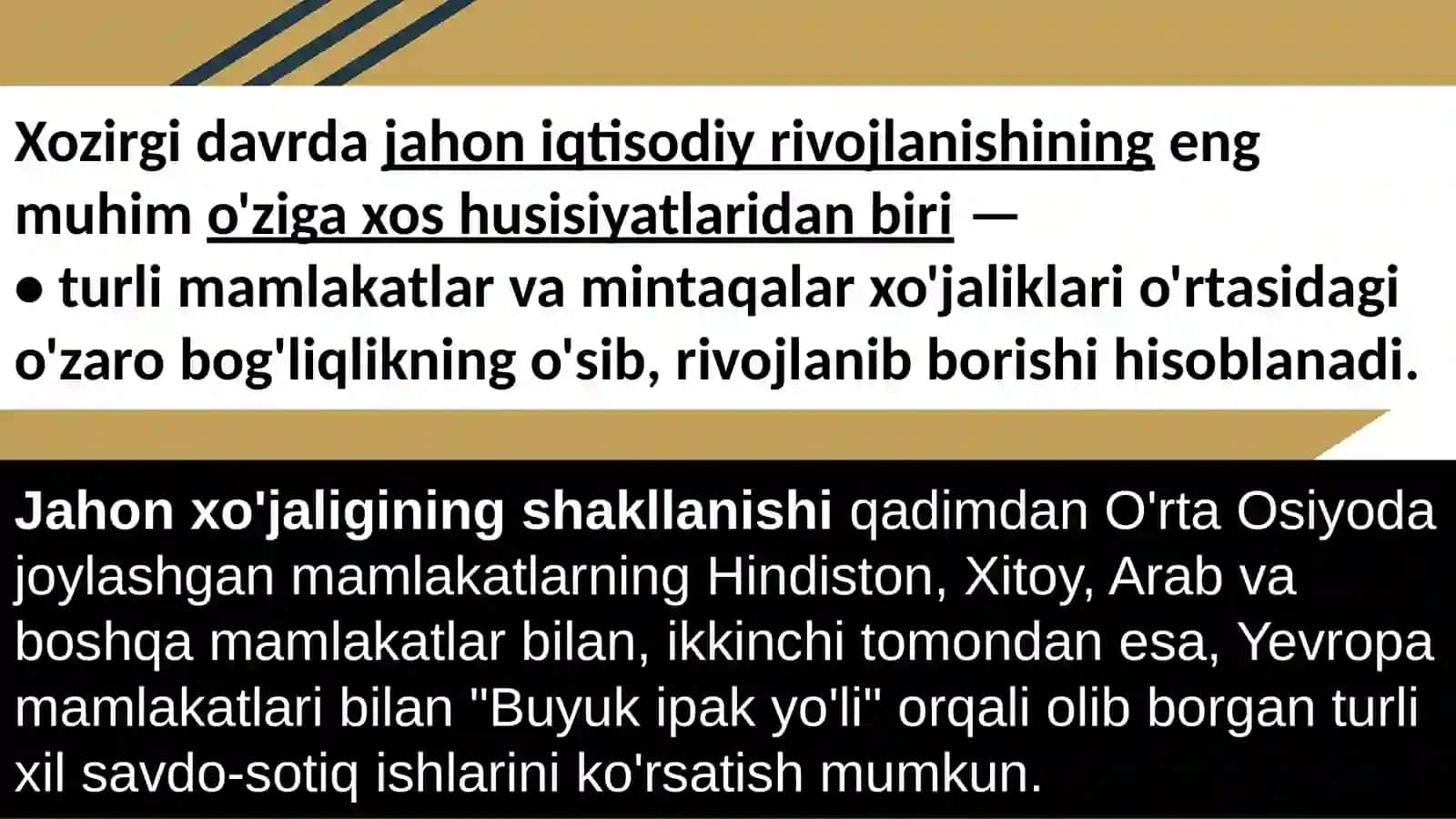 Jahon xo’jaligi va uning evolutsiyasi 3