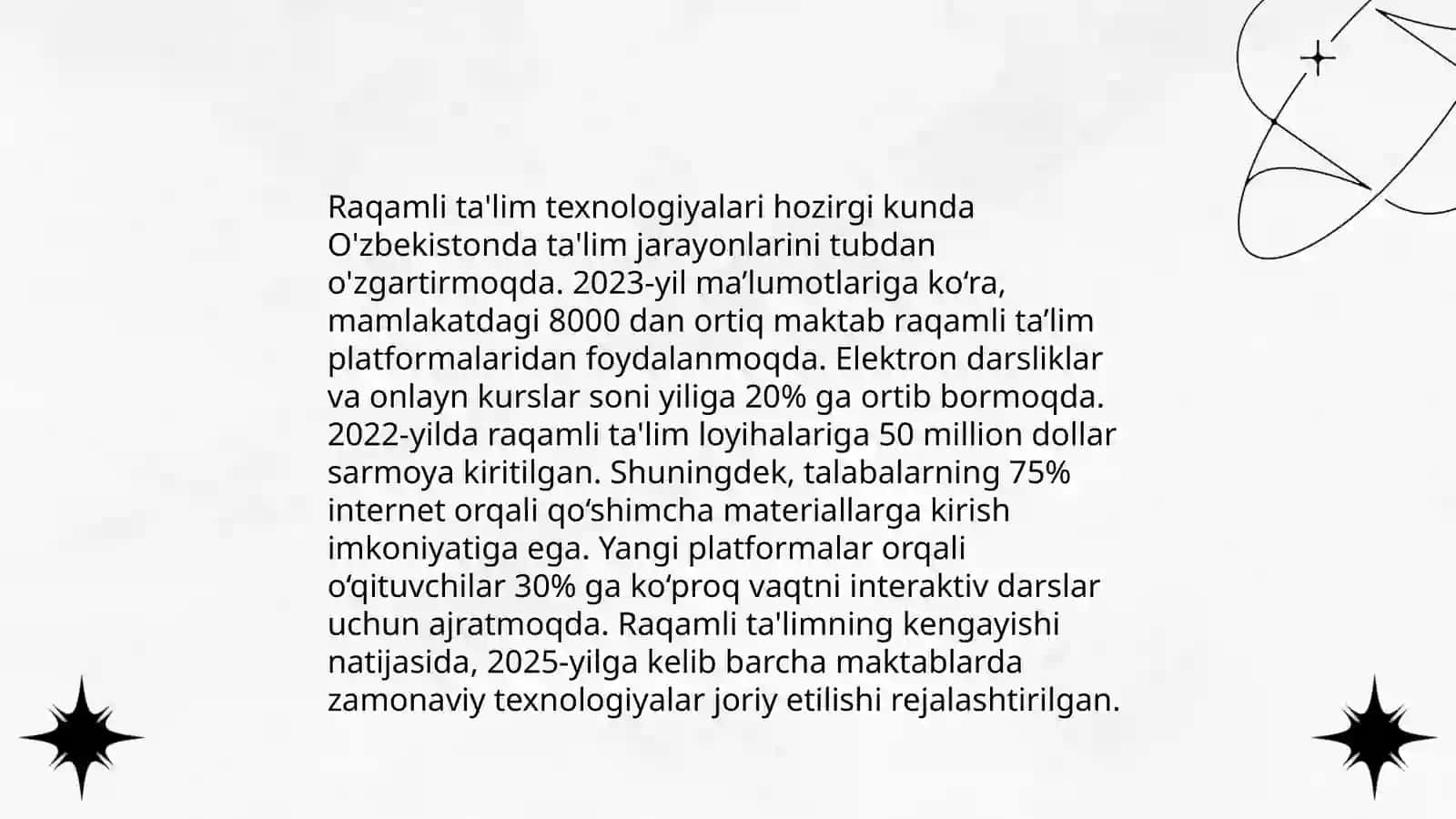 Ta'lim sohasidagi tendensiyalar 3