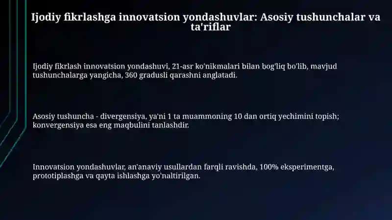 KREATIV FIKRLASHDA INNOVATSION YONDASHUVLAR 3