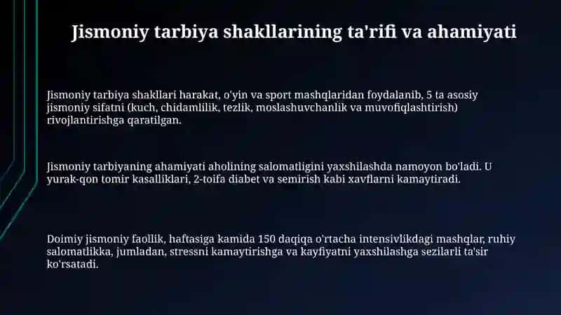 Jismoniy madaniyatning jamiyatdagi shakillari 3