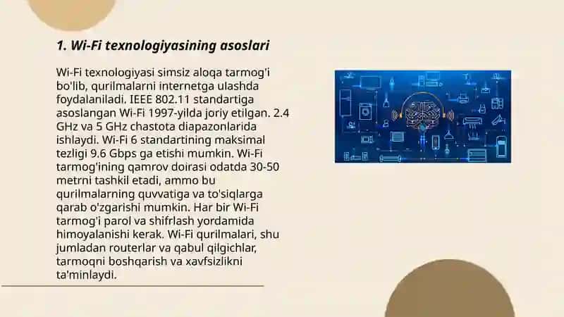 Wifi texnologiyasi va uning xavfsizlik masalalari 3