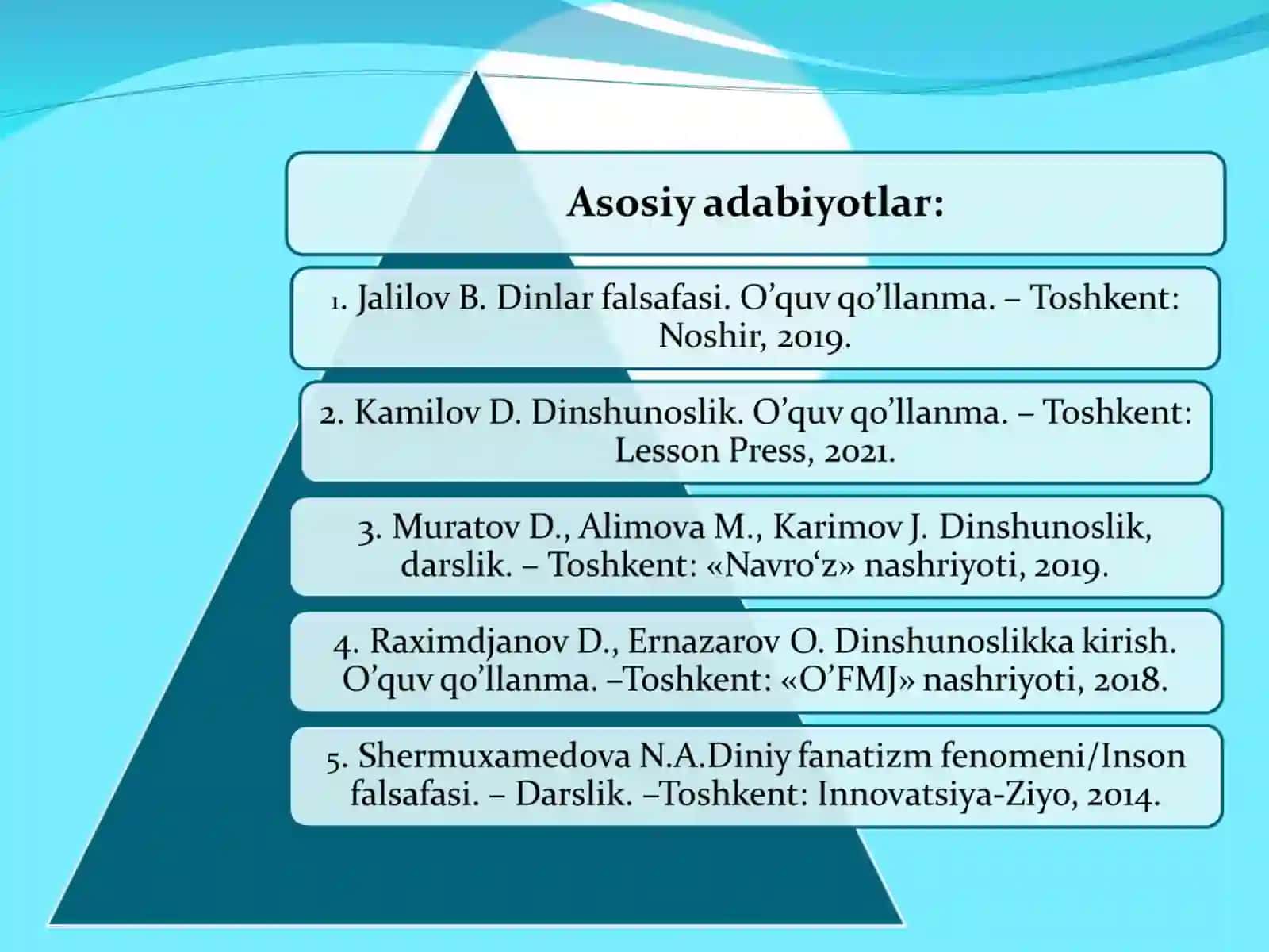 Diniy fanatizm, ekstremizm, fundamentalizm, terrorizmning tarixi va ularning hozirgi davrda xavfsizlikga tahdidi 3