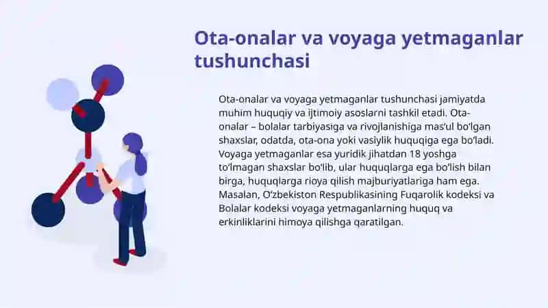 Ota Ona Hamda Voyaga Yetmaganlarni Huquq va Majburiyatlari 3