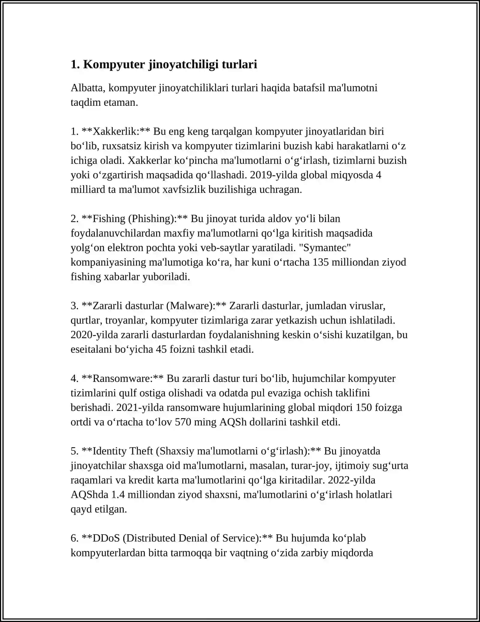 KOMPYUTER JINOYATCHILIGI VA XAVFSIZLIGI 3