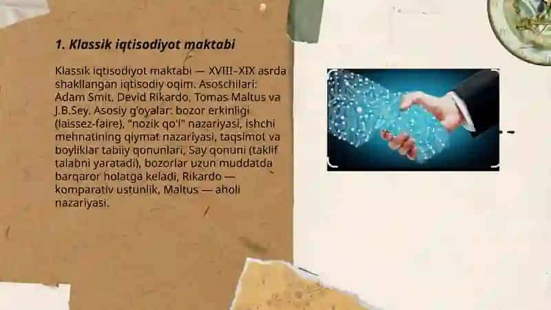 Klassik iqtisodiyot maktabi 3