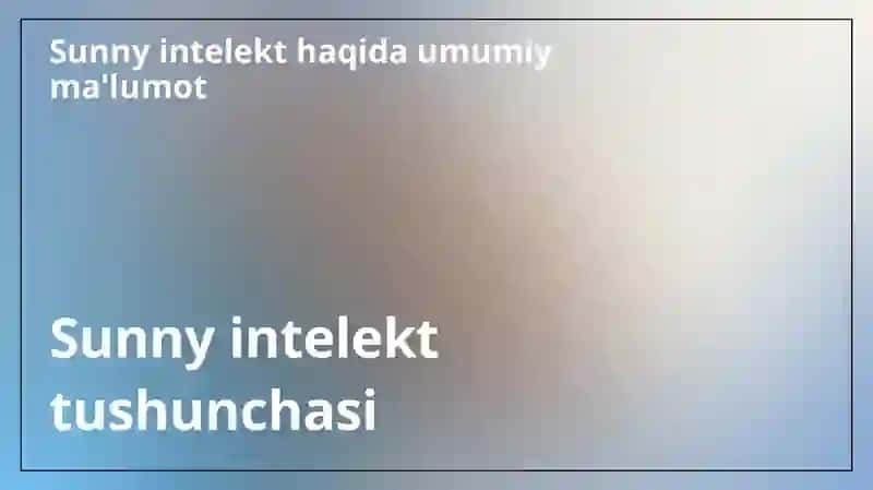 Sunny intelekt 3