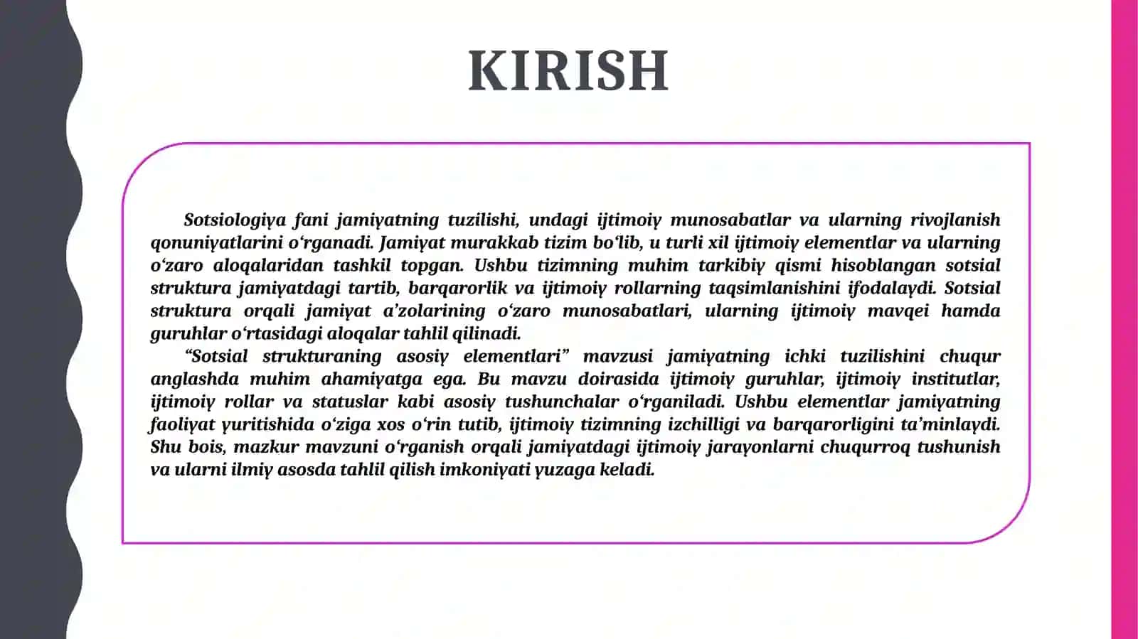 Sotsial strukturaning asosiy elementlari 3