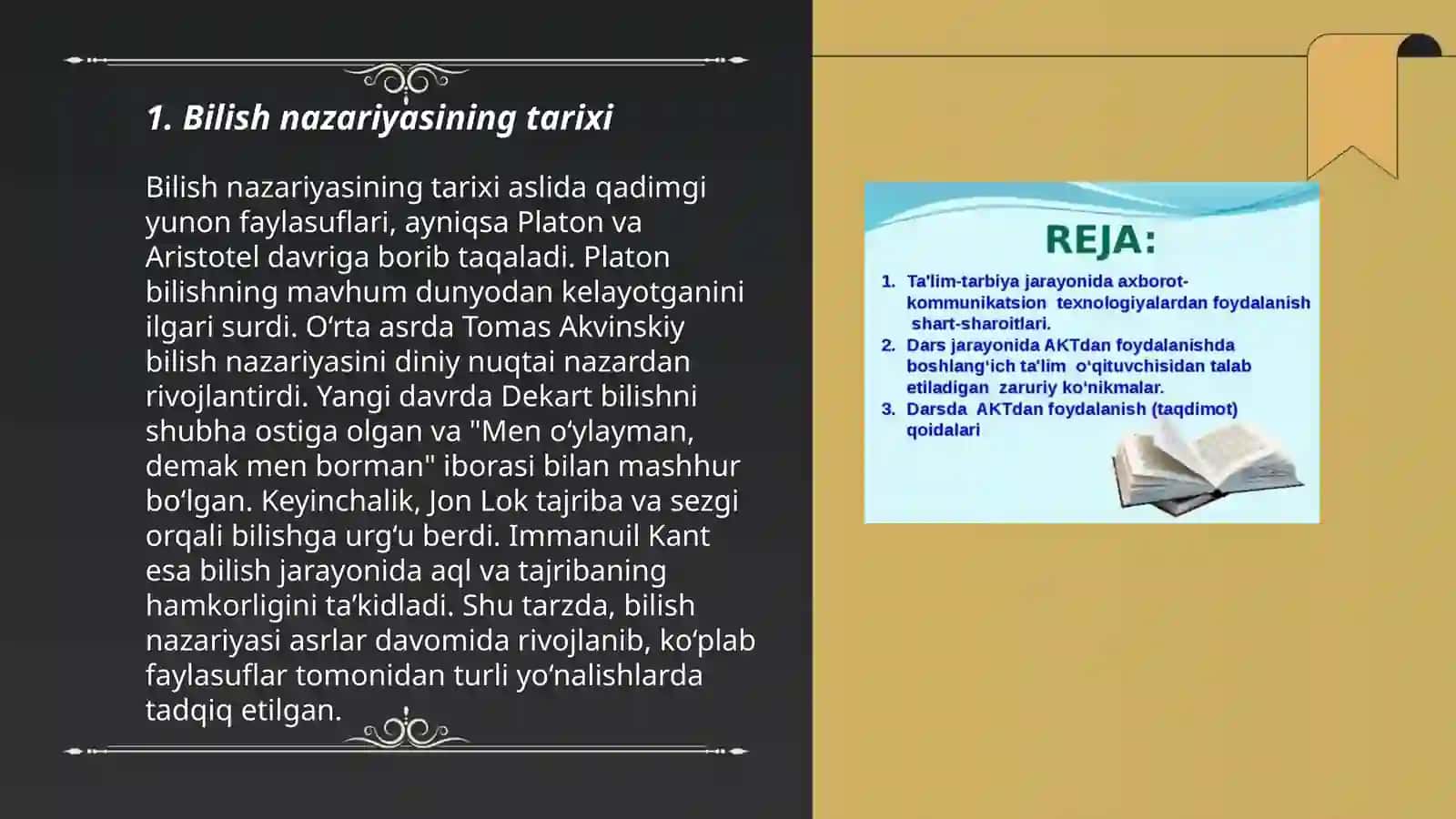 Bilish nazariyasining predmeti. Gnoseologiyaning mohiyati va mazmuni 3
