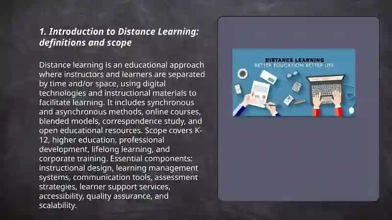 Distance Learning 3