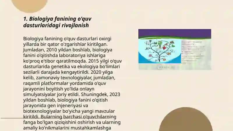 Biologiya o'qitish uslubiyatining rivojlanish tarixi 3