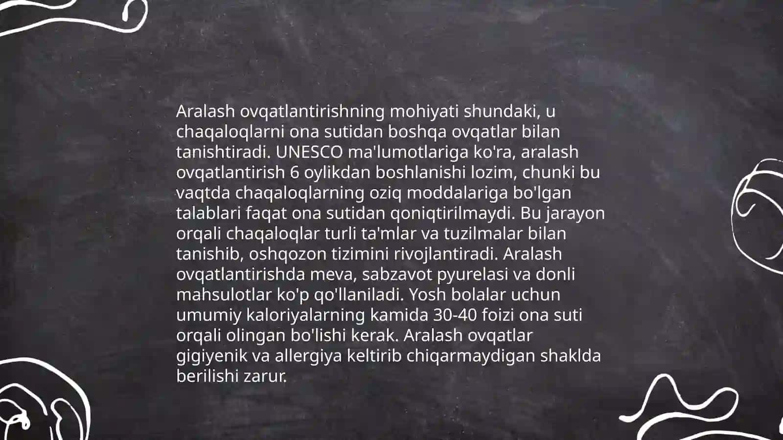 Aralash ovqatlantirish haqida tushuncha 3