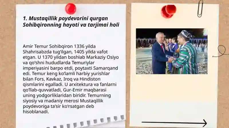 Mustaqillik Poydevorini Qurgan Sohibqiron 3