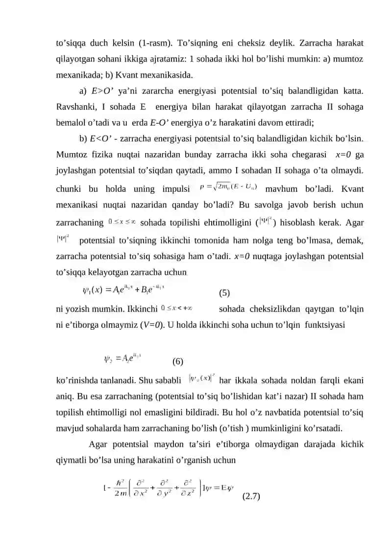 Bir o’lchamli masalalar 3