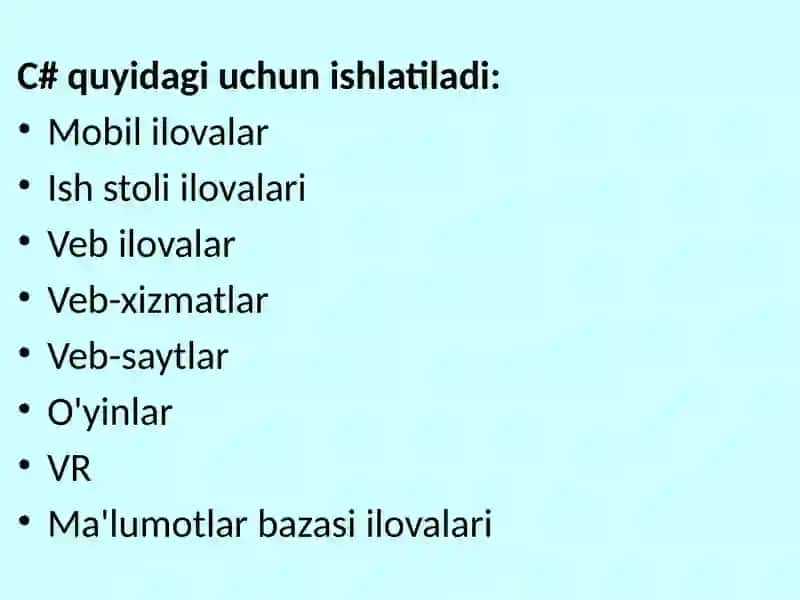 C# tilida umumlashgan metod yaratish. 3