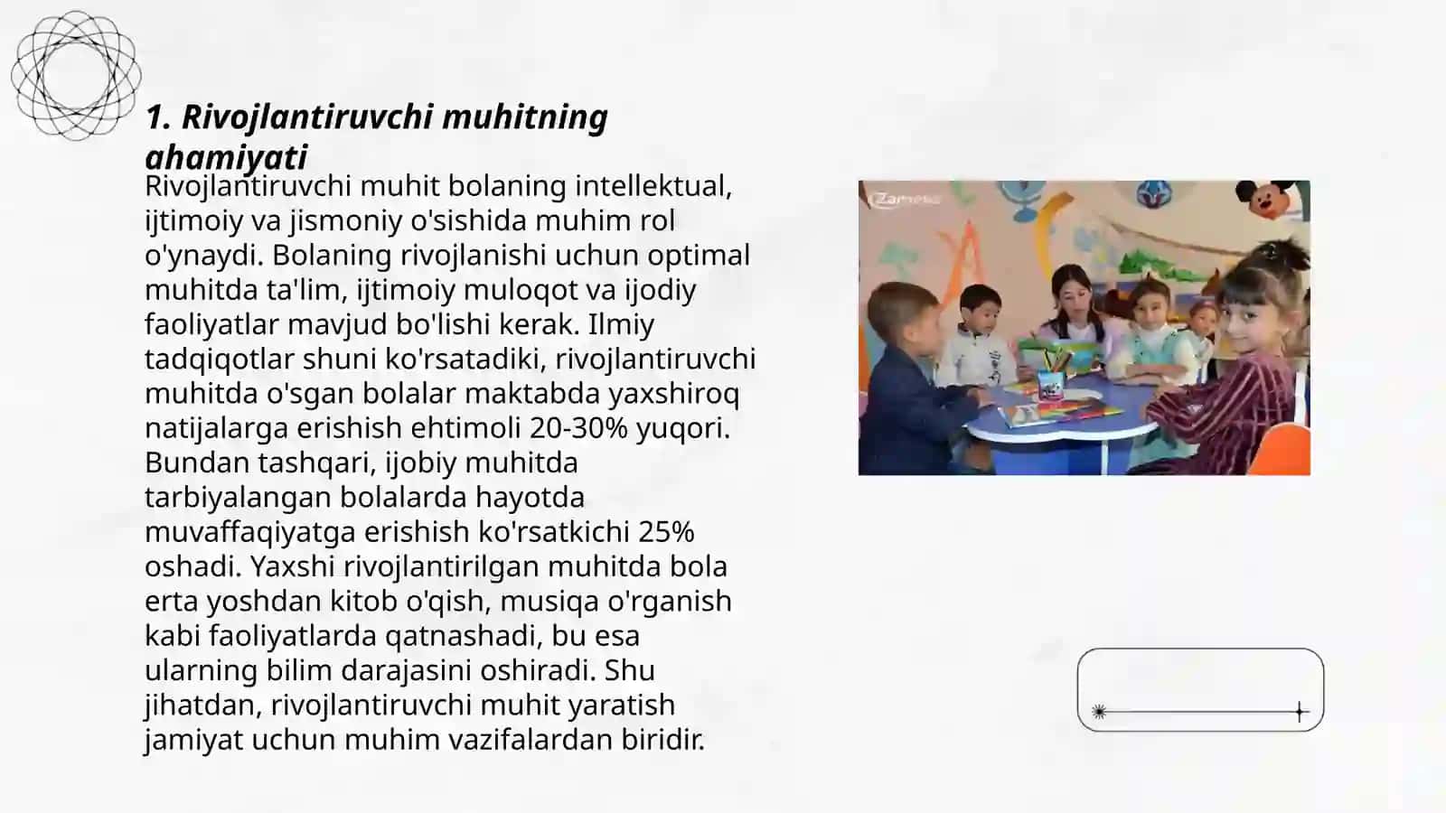 Rivojlantiruvchi muhitning ahamiyati 3