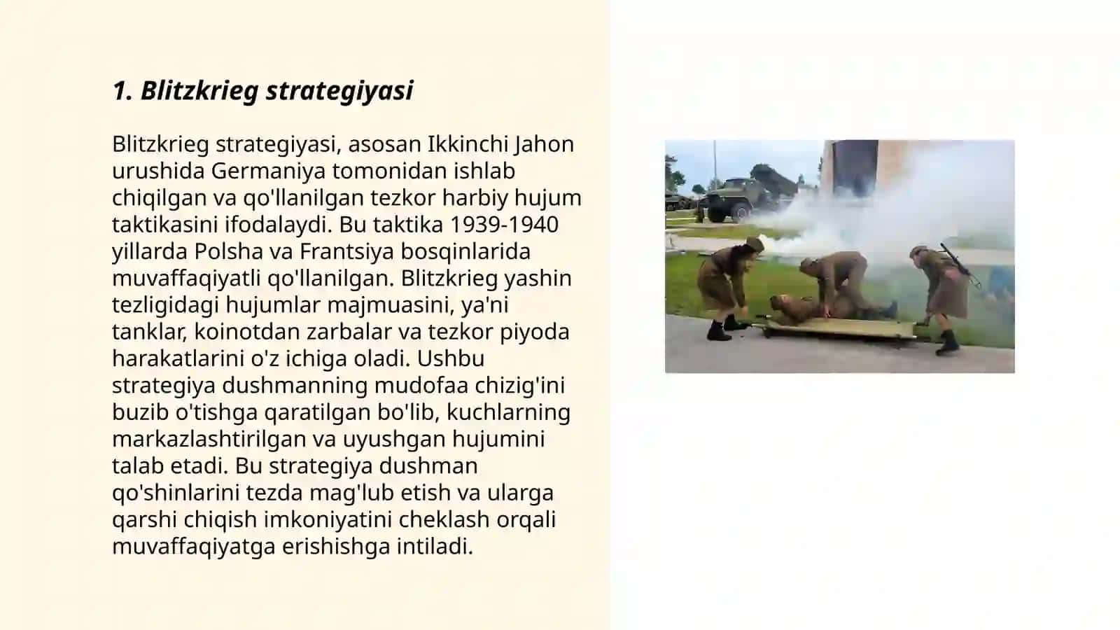 Harbiy mahoratning yangi jihatlari va urush harakatlarining umumiy sur'atlari 3