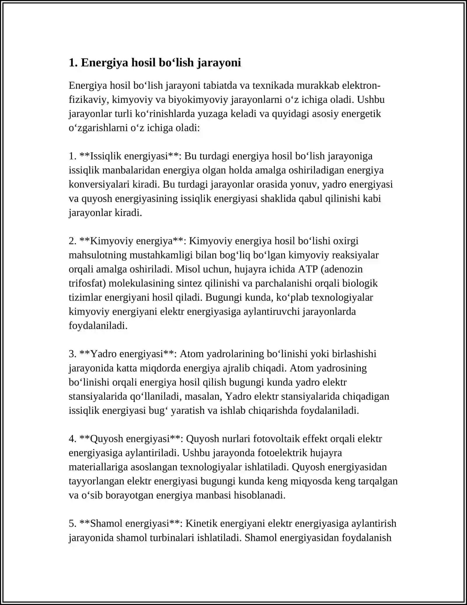 METABOLIZM JARAYONIDA ENERGIYA HOSIL BOʻLISHI VA SARFLANISHI 3