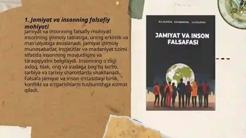 Jamiyat va inson falsafasi 3