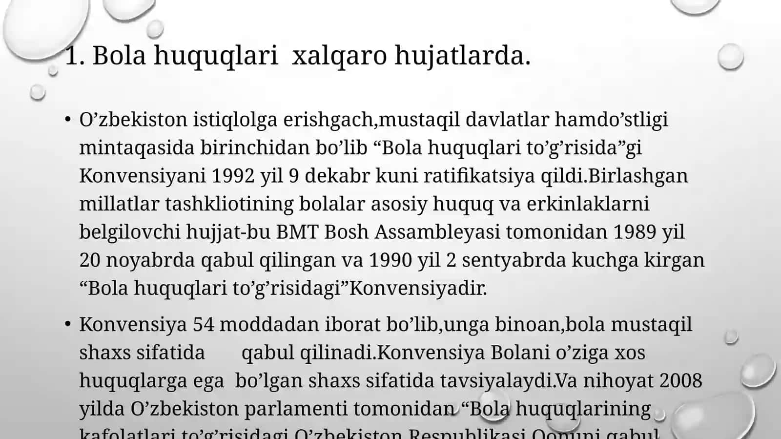 Bola huquqlarini himoya qilish bo’yicha davlat siyosatining asosiy yo’nalishlari 3