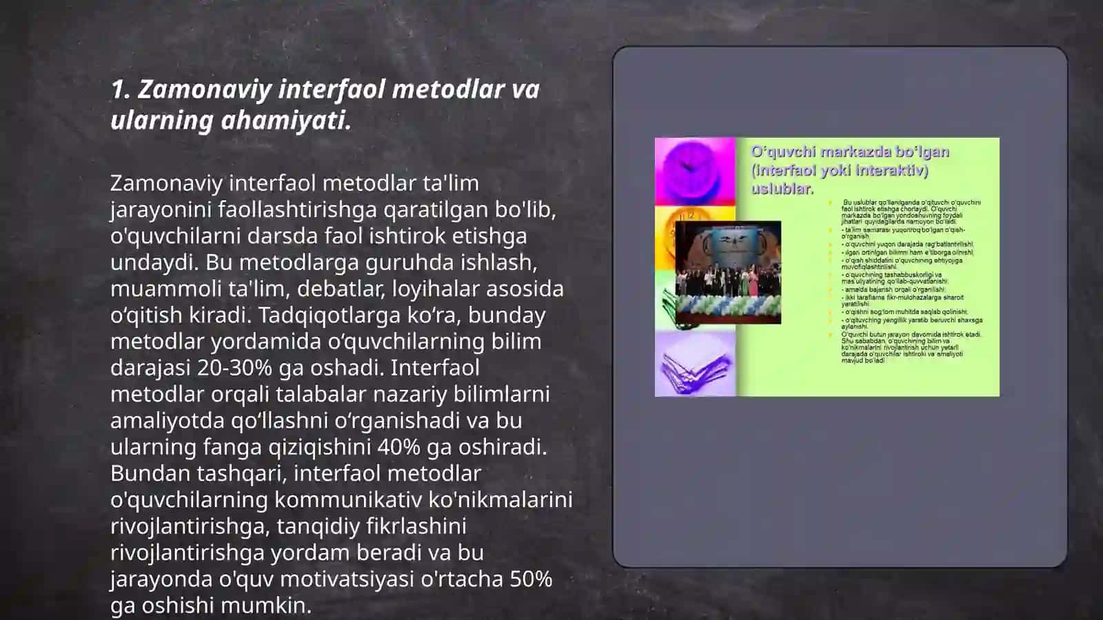 Zamonaviy interfaol metodlar va ularning ahamiyati 3