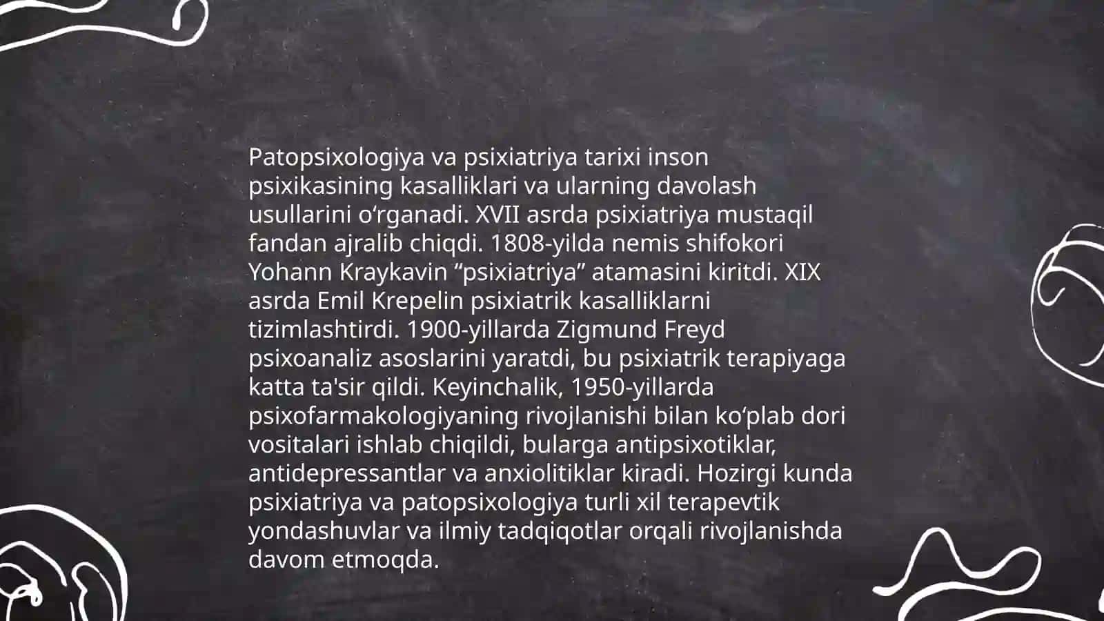 Patopsixologiyaning psixiatriya bilan bo’lgan munosabati 3