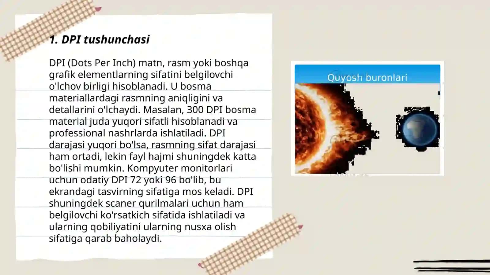 Tasvir ólchamlari: dpi, Ipi, ppi haqida tushunchalar 3