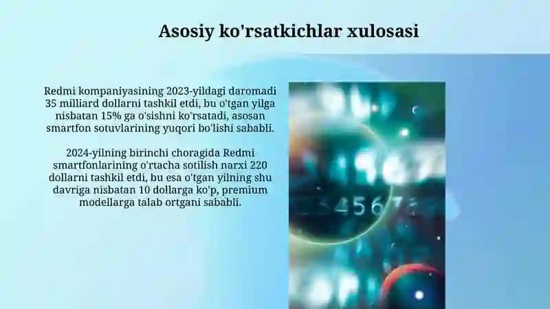 Redmi asosiy moliyaviy koʻrsatkichlari 2023-2024 3