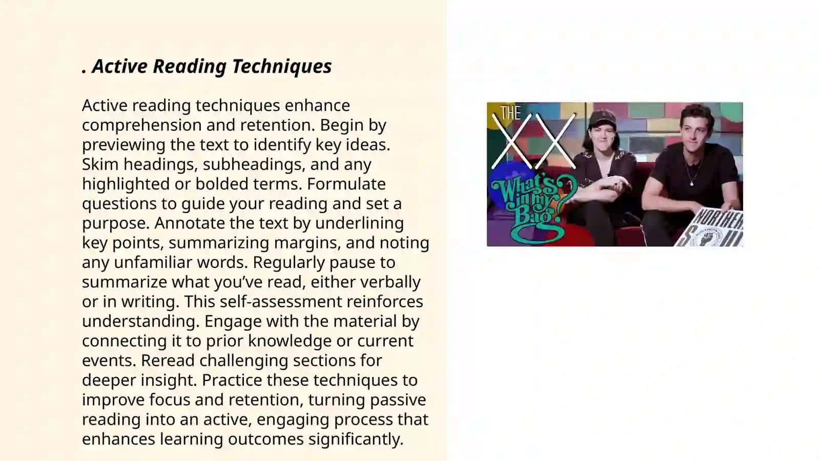 Remembering What You Read 3