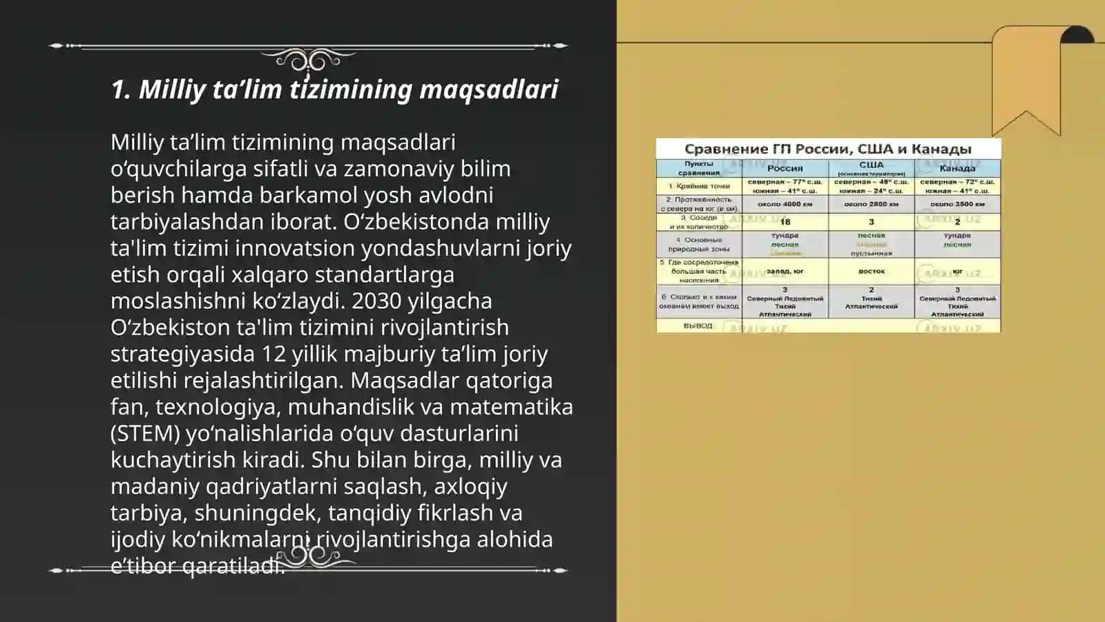 Milliy taʼlim tizimiʼʼ va uning yangi komponentlari 3